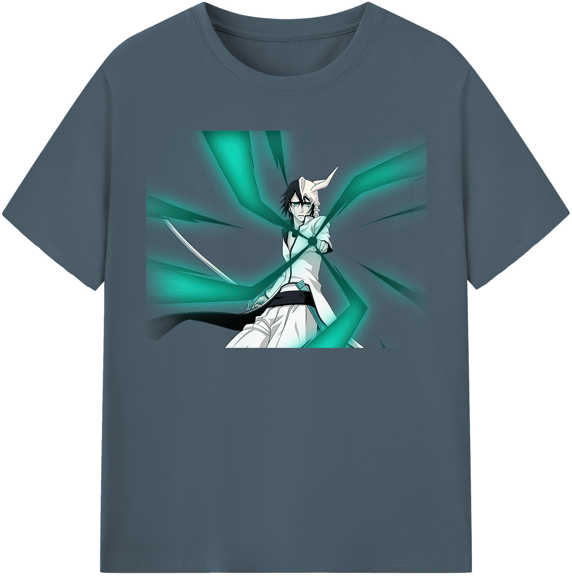 （画像用） ブリーチ ウルキオラ·シファー BLEACH Ulquiorra cifer 綿100％半袖Tシャツ（フロントプリント）